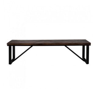 MAIANDROS BENCH BROWN DARK 170x45xH45cm