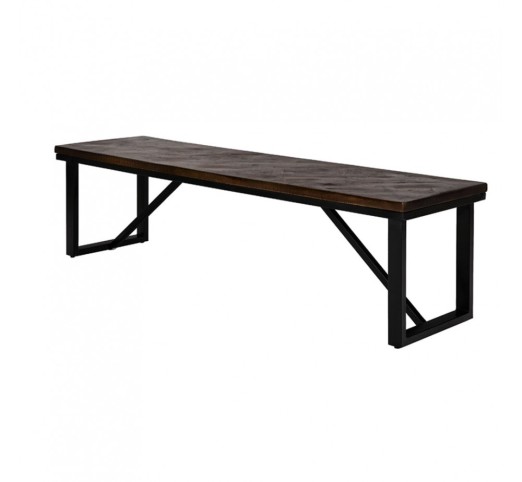 MAIANDROS BENCH BROWN DARK 170x45xH45cm