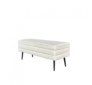 SLICES STOOL WITH STORAGE WHITE 110x40xH44cm