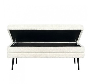 SLICES STOOL WITH STORAGE WHITE 110x40xH44cm