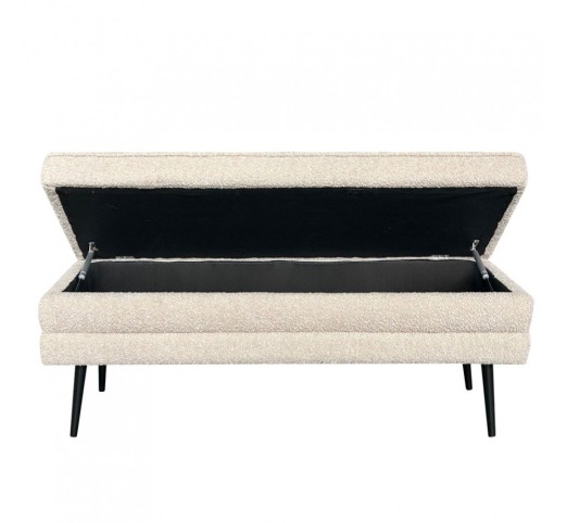 SLICES STOOL WITH STORAGE LATTE 110x40xH44cm