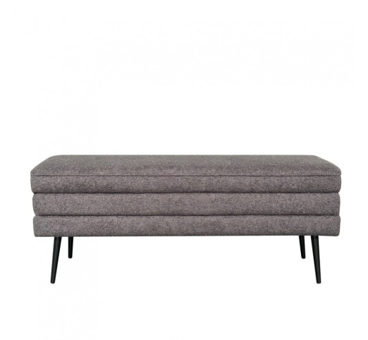 SLICES STOOL WITH STORAGE GREY 110x40xH44cm