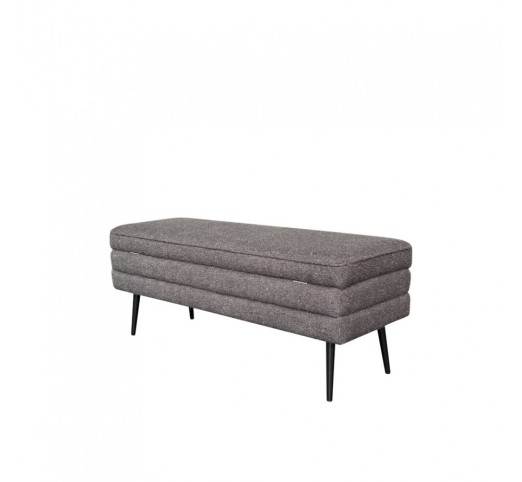SLICES STOOL WITH STORAGE GREY 110x40xH44cm