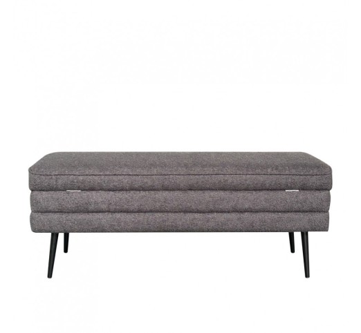 SLICES STOOL WITH STORAGE GREY 110x40xH44cm