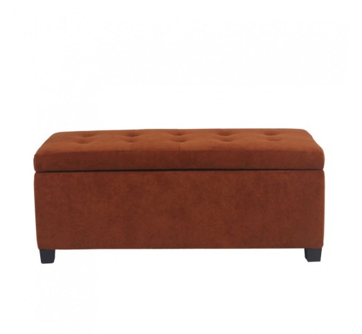 TIP STOOL WITH STORAGE TERRACOTTA 102x42xH40cm