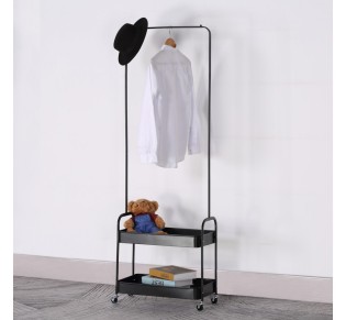 ARMARIO ΝΤΟΥΛΑΠΑ ΜΑΥΡΟ 56x31xH152cm