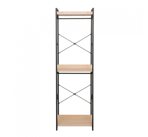 XENIA WARDROBE NATURAL BLACK 60x40xH200cm