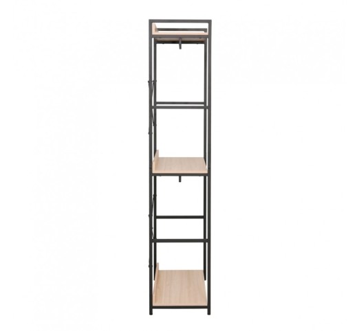 XENIA WARDROBE NATURAL BLACK 60x40xH200cm