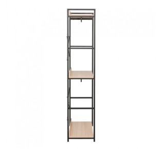 XENIA WARDROBE NATURAL BLACK 60x40xH200cm