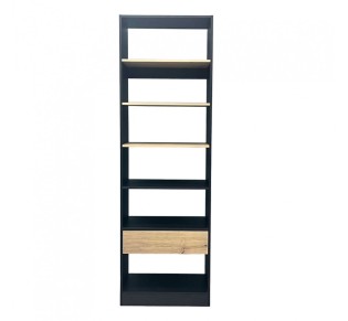 SYSTEM WARDROBE BLACK SONOMA 90x50xH180cm 2