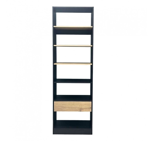 SYSTEM WARDROBE BLACK SONOMA 90x50xH180cm
