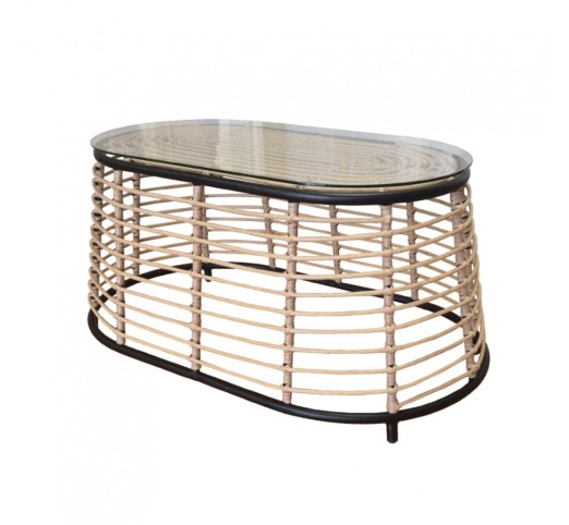 LOOM COFFEE TABLE ΦΥΣΙΚΟ 95x55xH45cm