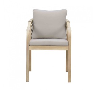 TERRAZZO ARMCHAIR WOOD ACACIA BEIGE 66x55xH75cm