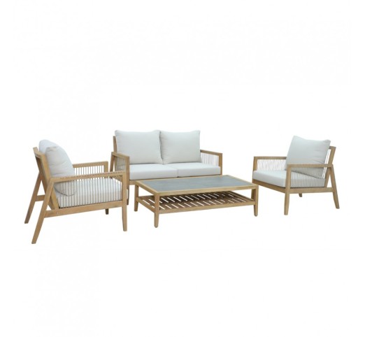 JAPONISM ΣΑΛΟΝΙ SET 1+2+1 BEIGE
