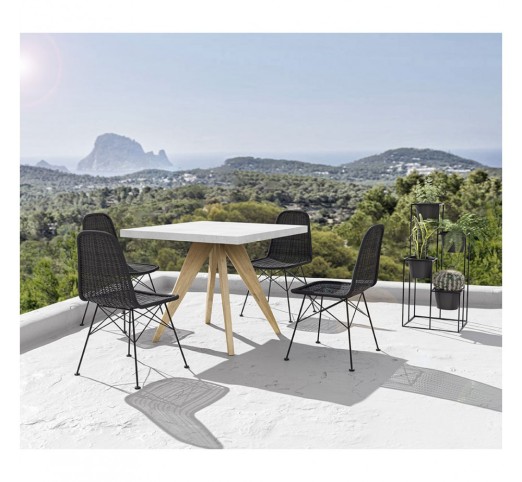 TERRAZZO ΤΡΑΠΕΖΙ TERRAZZO 90x90xH75cm
