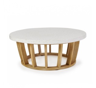 ITHAKA COFFEE TABLE ΦΥΣΙΚΟ 100x100xH40cm