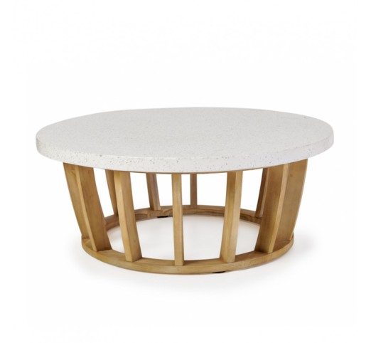 ITHAKA COFFEE TABLE ΦΥΣΙΚΟ 100x100xH40cm