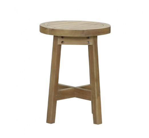 ANASA SIDE TABLE ΦΥΣΙΚΟ 40x40xH48cm