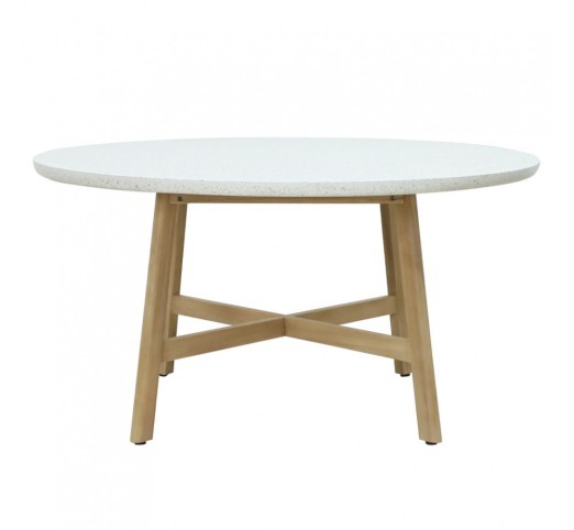 MOSAIC TABLE NATURAL 150x150xH76cm