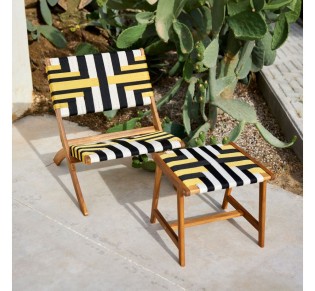 VERANO STOOL MULTICOLOR NATURAL 45x40xH40cm