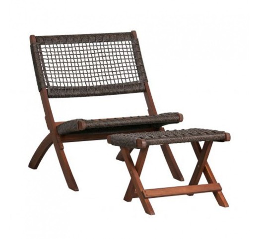 MESH ΚΑΡΕΚΛΑ ΠΤΥΣ/ΜΕΝΗ ΚΑΦΕ ANTIQUE ΚΑΡΥΔΙ 78x60xH72,5cm