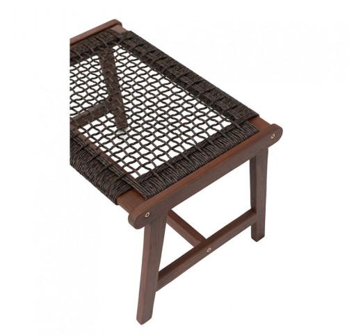 MESH STOOL BROWN ANTIQUE WALNUT 57x41xH35,5cm