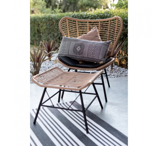 BUTTERFLY ARMCHAIR NATURAL BLACK 89x78xH106,5cm