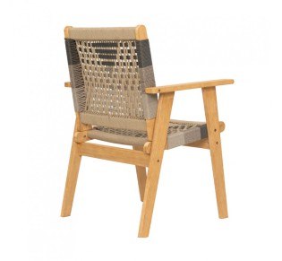 VEGA ARMCHAIR MULTICOLOR NATURAL 58x56xH87cm