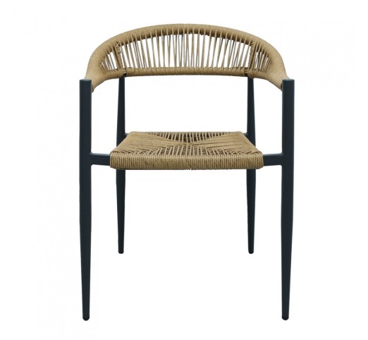 CARLA CHAIR BLACK WALNUT 56x59xH78cm