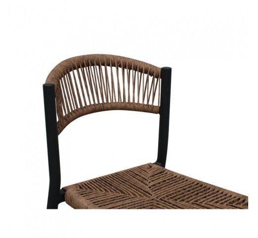 CARLA CHAIR BLACK WALNUT 46x61xH78cm