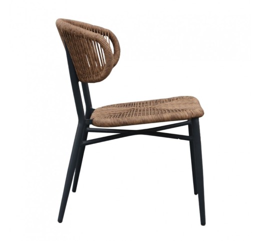 SEDAI CHAIR BLACK WALNUT 55x60xH78cm
