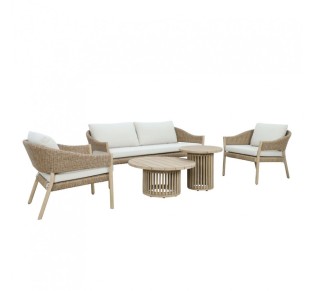 SUMATRA SIDE TABLE ΦΥΣΙΚΟ 55x55xH51cm