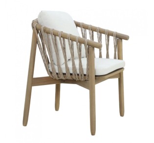 CORDA ΚΑΡΕΚΛΑ ΜΑΞΙΛΑΡΙ ΦΥΣΙΚΟ ΛΕΥΚΟ 63,5x60xH76cm