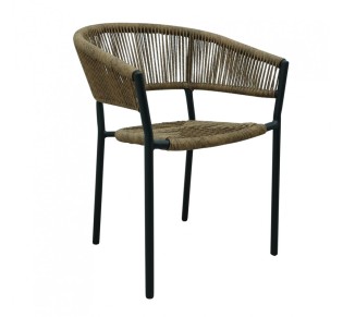 BREEZE CHAIR BLACK WALNUT 56x60xH78cm