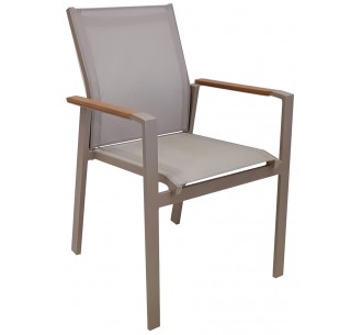 Loise aluminum armchair