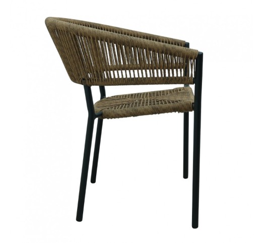 BREEZE ΚΑΡΕΚΛΑ ΜΑΥΡΟ ΚΑΡΥΔΙ 56x60xH78cm