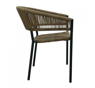 BREEZE CHAIR BLACK WALNUT 56x60xH78cm
