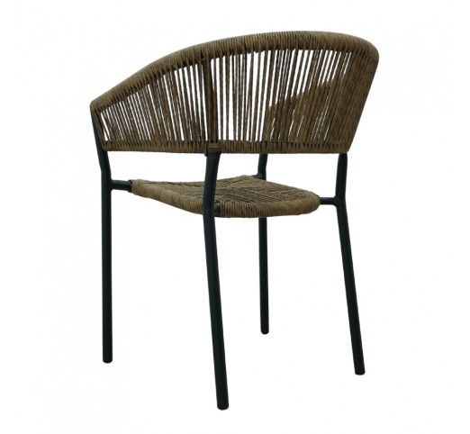 BREEZE ΚΑΡΕΚΛΑ ΜΑΥΡΟ ΚΑΡΥΔΙ 56x60xH78cm