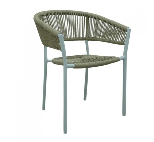 BREEZE CHAIR WHITE NATURAL 56x60xH78cm