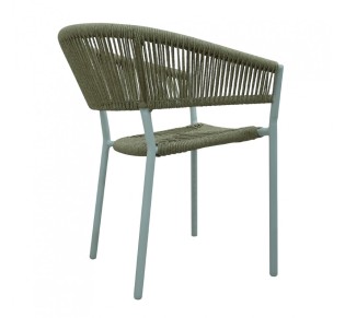BREEZE CHAIR WHITE NATURAL 56x60xH78cm
