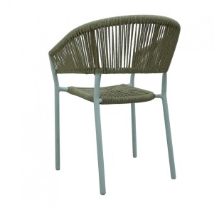 BREEZE CHAIR WHITE NATURAL 56x60xH78cm