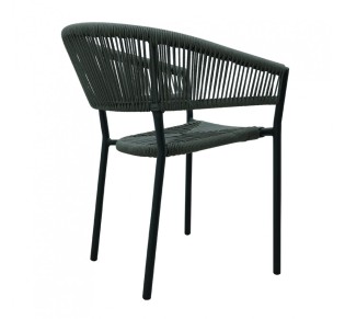 BREEZE ΚΑΡΕΚΛΑ ΓΚΡΙ 56x60xH78cm