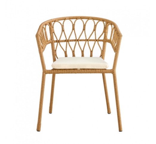 SURABAYA ARMCHAIR NATURAL WHITE 59x56xH77,5cm