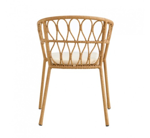 SURABAYA ARMCHAIR NATURAL WHITE 59x56xH77,5cm