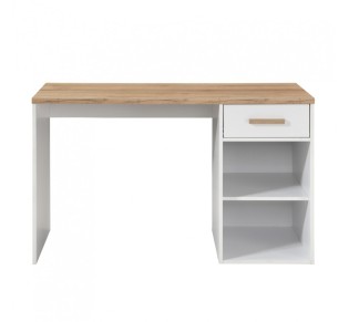 PRACTICO 120 DESK 1DRAWER CHIPBOARD WITH MELAMINE CARTA WHITE NATURAL 120x50xH76cm