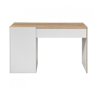 PRACTICO 120 DESK 1DRAWER CHIPBOARD WITH MELAMINE CARTA WHITE NATURAL 120x50xH76cm