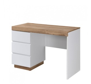 CASA DESK 3DRAWERS WHITE NATURAL 110x50xH76cm