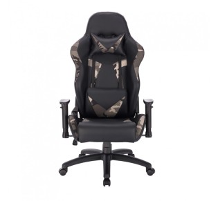 AVENGER ARMCHAIR DESK FABRIC KHAKI BLACK 69x70xH129,5cm 2