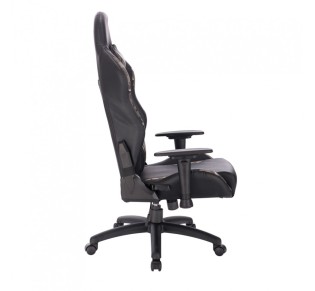 AVENGER ARMCHAIR DESK FABRIC KHAKI BLACK 69x70xH129,5cm