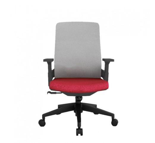 BOLD ARMCHAIR DESK FABRIC GREY DARK BORDEAUX 60x63xH108cm